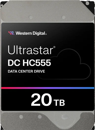 ฮาร์ดดิสก์ WD Ultrastar DC HC555 Data Center 3.5 นิ้ว รุ่น WUH722012CL5204